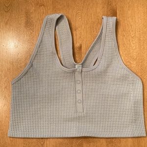 aerie OFFLINE Main Squeeze Seamless Waffle Bra Top